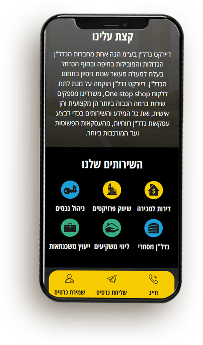 תמונת רקע - כרטיס ביקור דיירקט נדל"ן - ליעד קארד